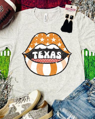 Texas Lips Triblend Bella Tee