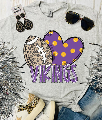 Peace Vikings Ash Grey Tee