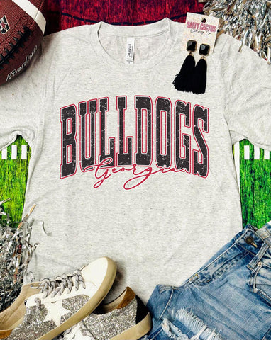 Bulldogs Distressed Triblend Soft Tee