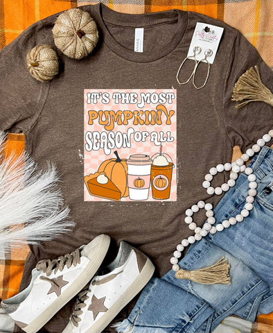 *DTG* It's The Most Pumpkinly Season For All Brown Tee