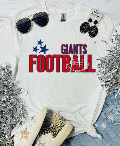 Giants Star Football White Tee