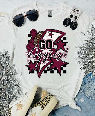 Go Aggies White Tee