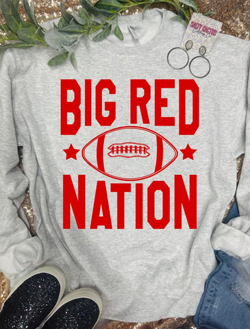 Big Red Nation Ash Grey Sweatshirt