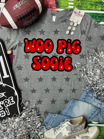 *DTG* Woo Pig Sooie Grey Star Tee