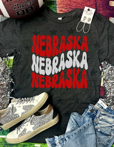 *DTG* Nebraska Retro Black Star Tee