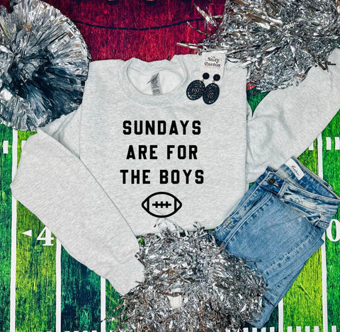 Sundays Are For The Boys Ash Grey Sweatshirt