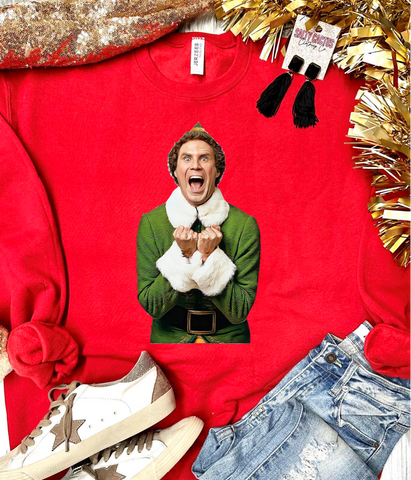 *DTG* Buddy The Elf True Red Sweatshirt