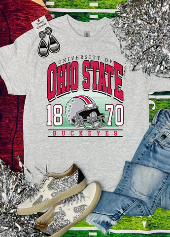 University of Ohio State 1870 Ash Grey Tee