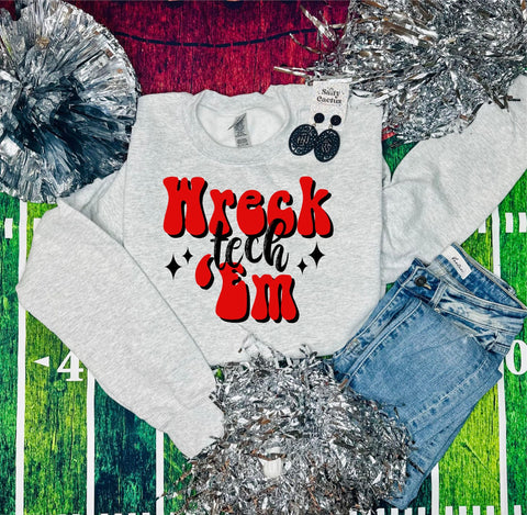 Wreck' Em Tech Ash Grey Sweatshirt