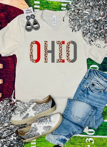 Ohio Leopard Tan Tee