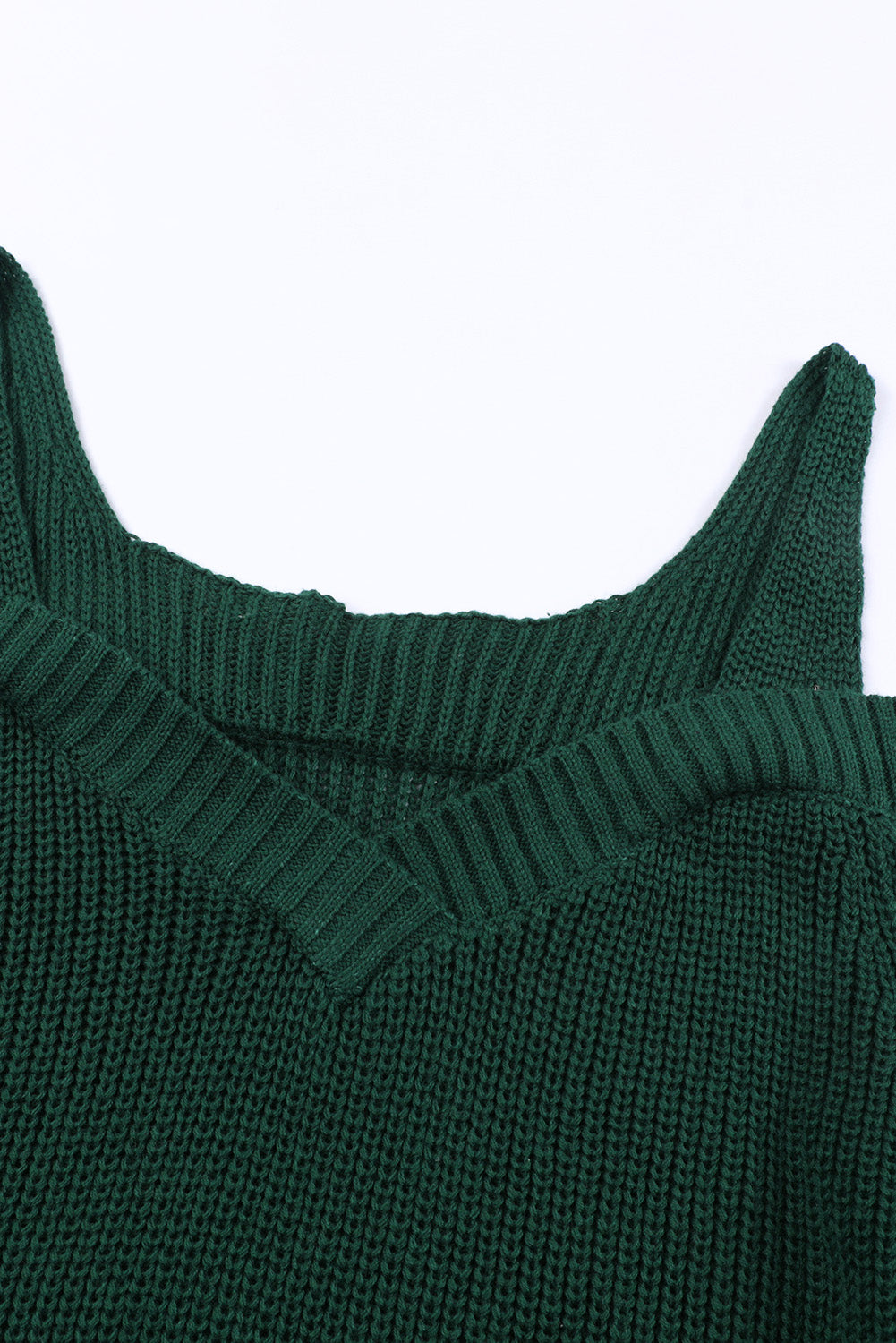 Green Dew Shoulder Juliette Knitted Sweater