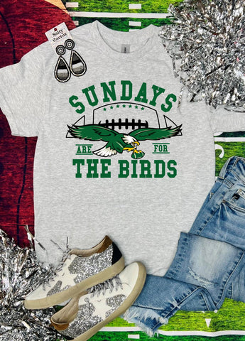 Sundays are for the Birds Ash Grey Tee