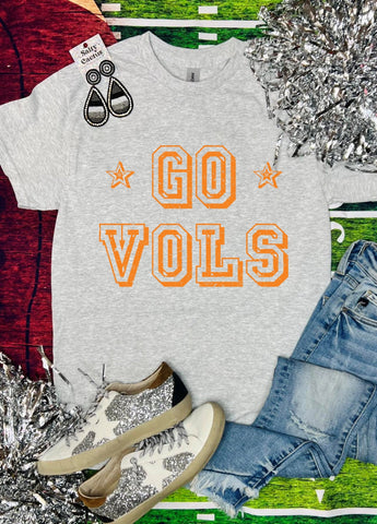 Go Vols Star Ash Grey Tee