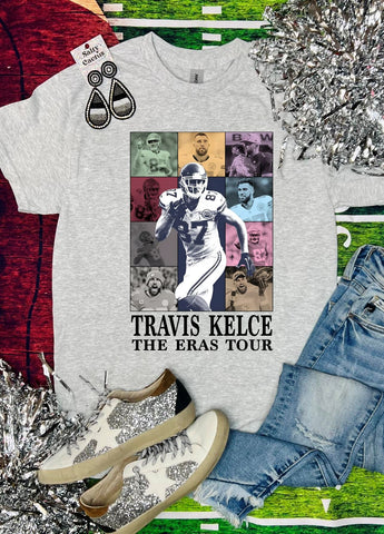 Travis Kelce The Eras Tour Ash Grey Tee