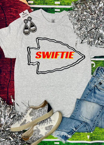 Swiftie Arrow Ash Grey Tee