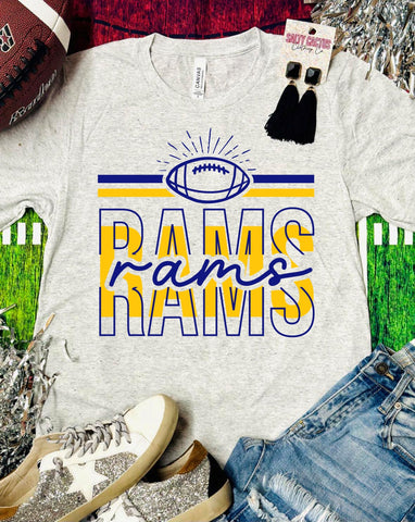 Rams Hollow Football Ash Tee