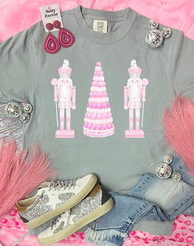 *DTG* Baby Pink Nutcrackers Granite Comfort Color Tee