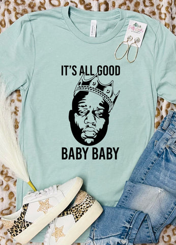 Baby Baby Dusty Blue Tee