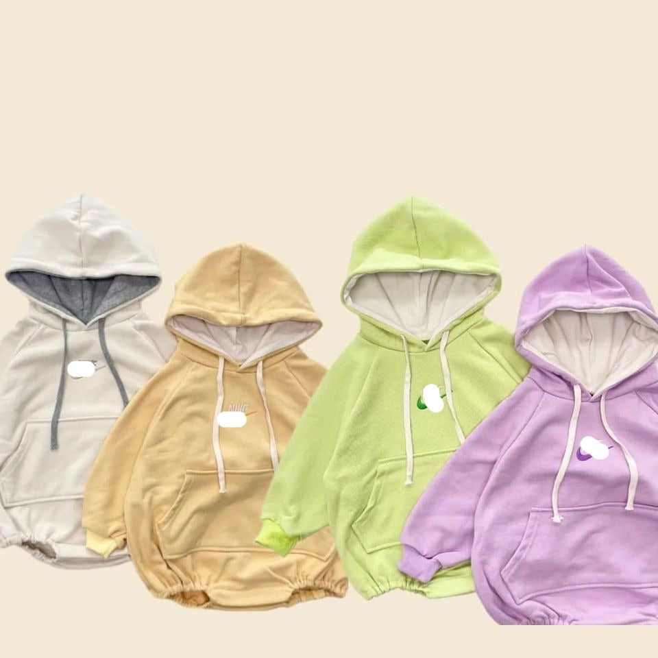 Kid's hooded jumpsuit