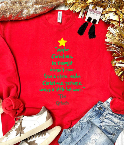 *DTG* Perhaps Christmas means a little more red sweatshirt