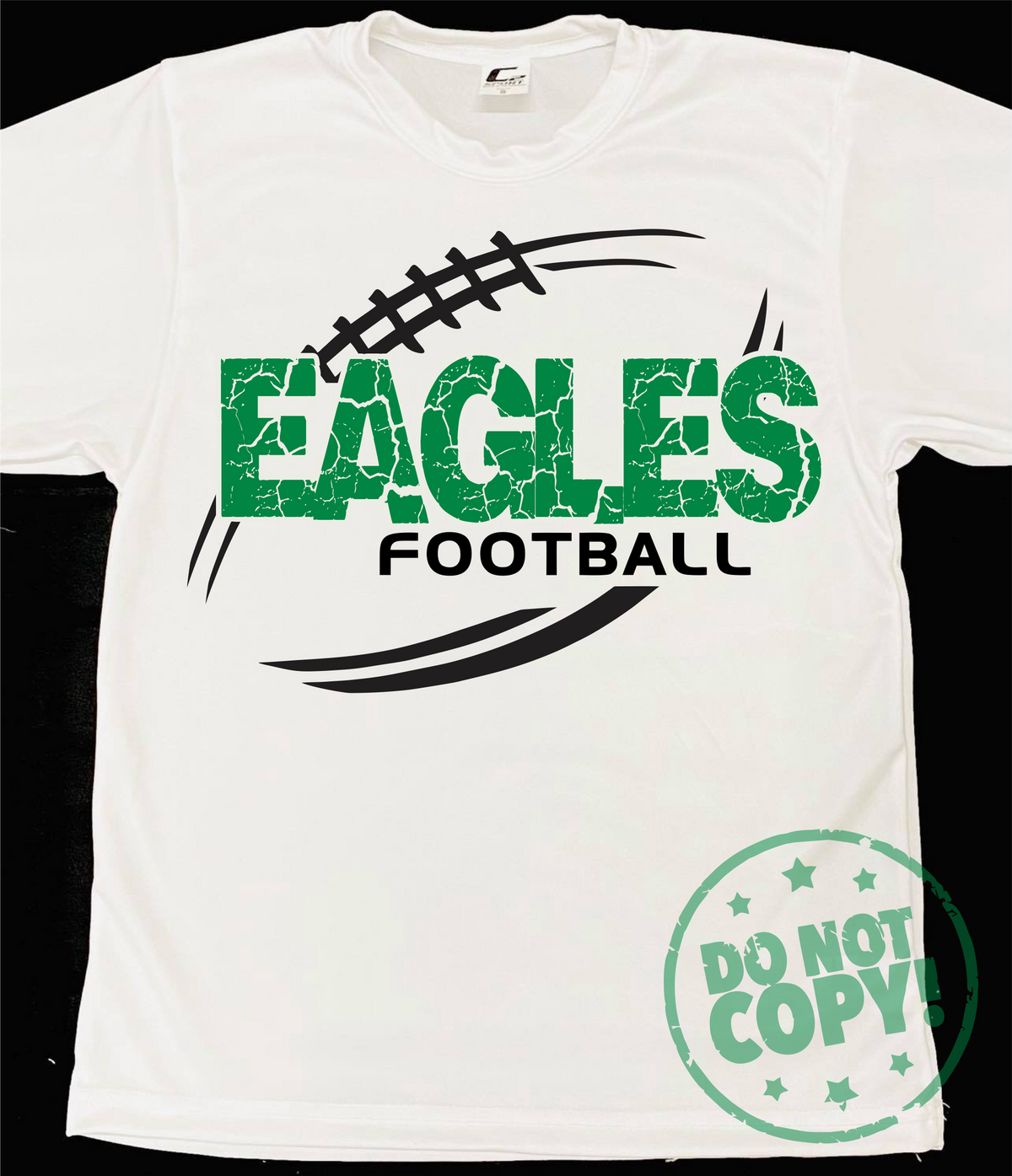 Cracked Football Mascot Grey Dri-Fit Tee