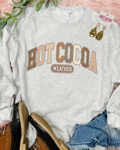 Multi Color Hot CoCo Weather Ash Grey Sweatshirt