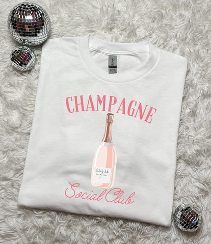 RTS* 5-7 Business Days Champagne Social Club White Tee