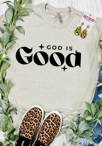 God Is Good Tan Tee