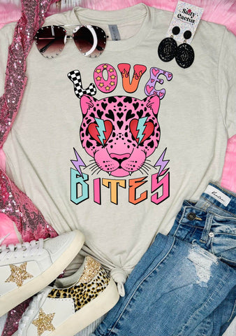 RTS Love Bites Neon Tiger Tan Tee