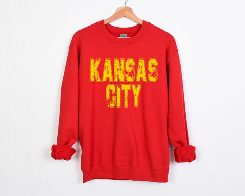 *DTF* Kansas City Yellow Red Sweatshirt