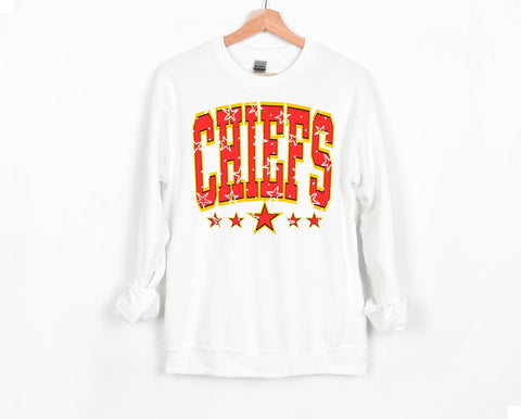 Chiefs Stars White Sweatshirt