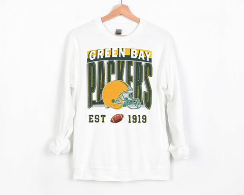 Greenbay Packers Est. White Sweatshirt