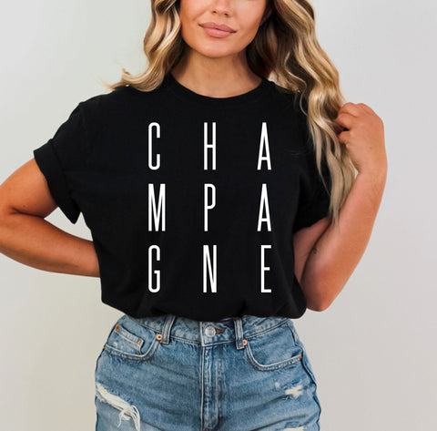 *DTF* Champagne Black Comfort Color