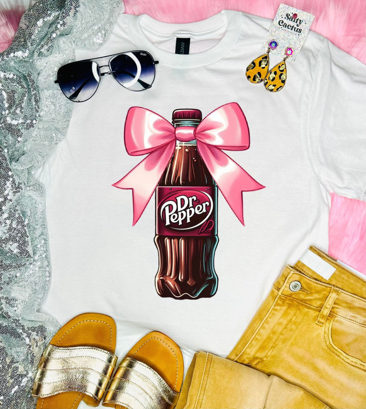 Dr Pepper Preppy White Tee