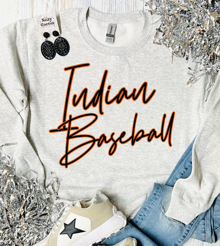 Neon City Baseball Mascot Ash Grey Sweatshirt