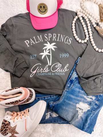 Palm Springs Long Sleeve Graphic Tee