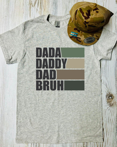 Dada Daddy Bruh Ash Grey Tee