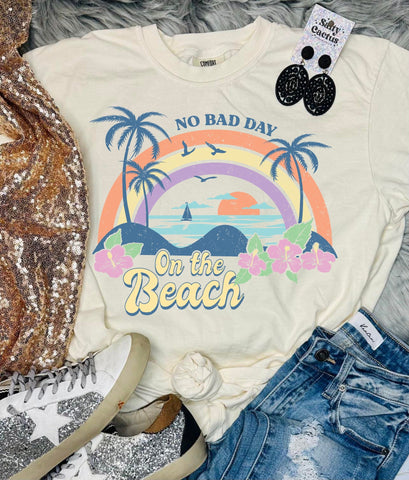 *DTF* No Bad Day On The Beach Ivory Comfort Color