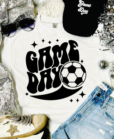 Game Day Soccer Ball White Tee