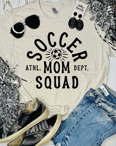 Soccer Mom Squad Dept. Tan Tee