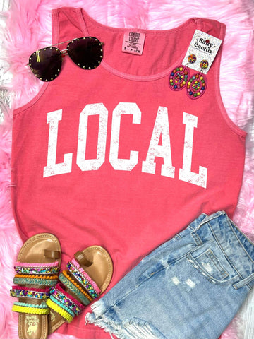 *DTF* Local Distressed Watermelon Comfort Color Tank