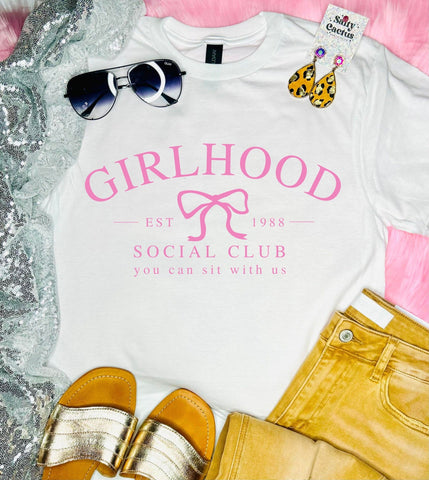 Girlhood Social Club White Tee