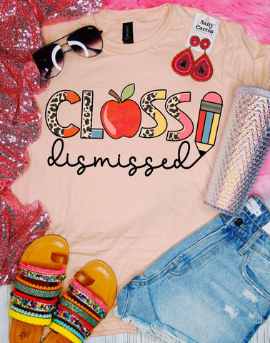 Class Dismissed Peach Tee