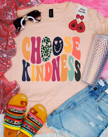 *DTF* Choose Kindness Peach Tee