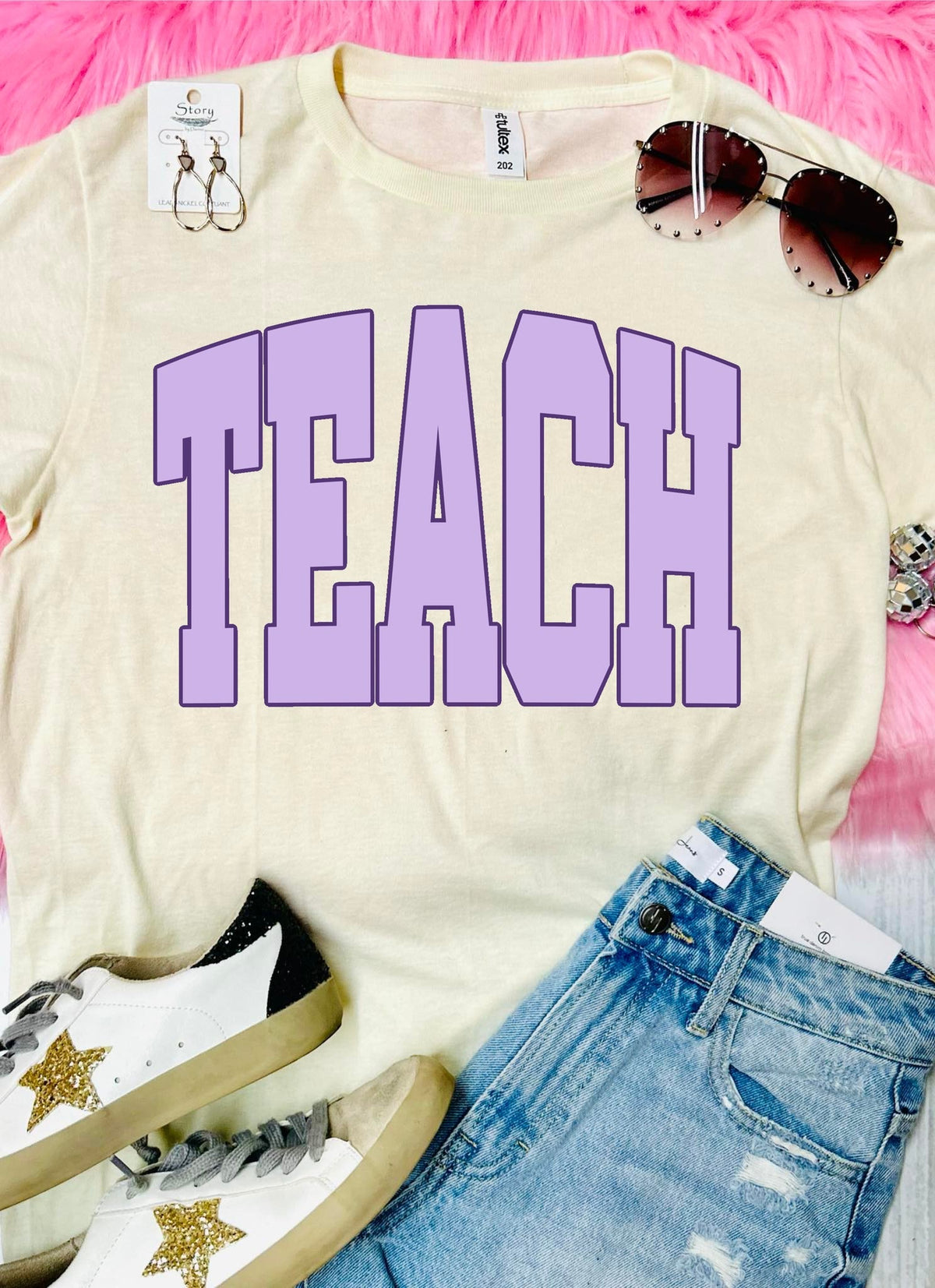 *DTG* Teach Natural Tultex Tee