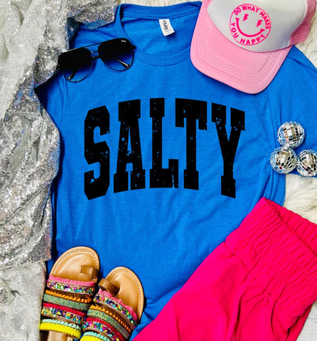 Salty Heather Royal Tultex Tee