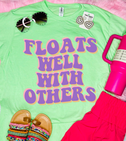 Floats Well With Others Neo Mint Tee