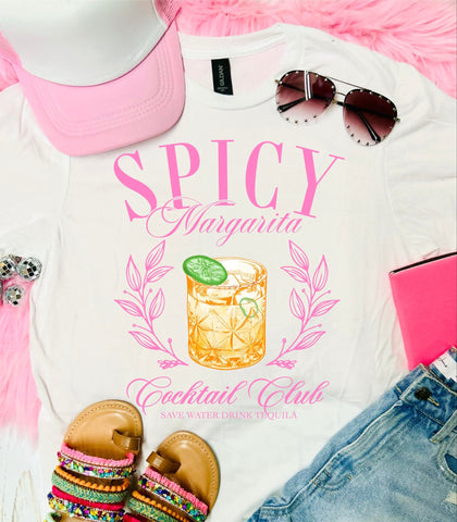 Spicy Margarita Cocktail Club White Tee