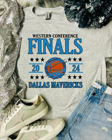 *RTS* West Conference Finals Mavs Ash Grey Tee