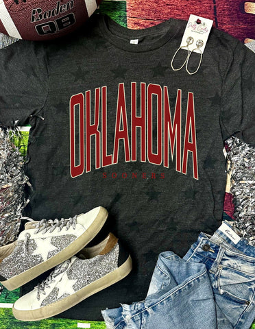 *DTF* Oklahoma Sooners Black Star Code Five Star Tee